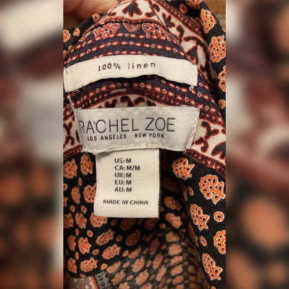 Rachel Zoe Print Tribal Cropper Top - Picture 5 of 6